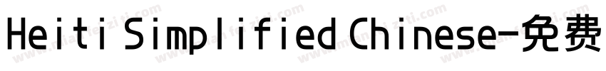 Heiti Simplified Chinese字体转换